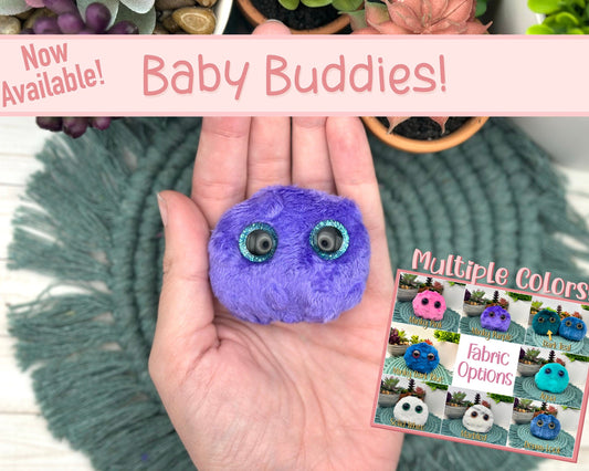 Baby Worry Buddy, Sensory Comfort Toy, Fuzzy sensory plush, calming sensory animal, soothing emotional support, fidget stim